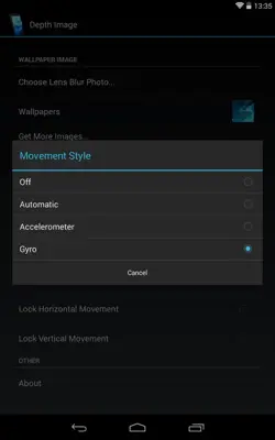 Depth Photo Live Wallpaper android App screenshot 1