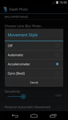 Depth Photo Live Wallpaper android App screenshot 6
